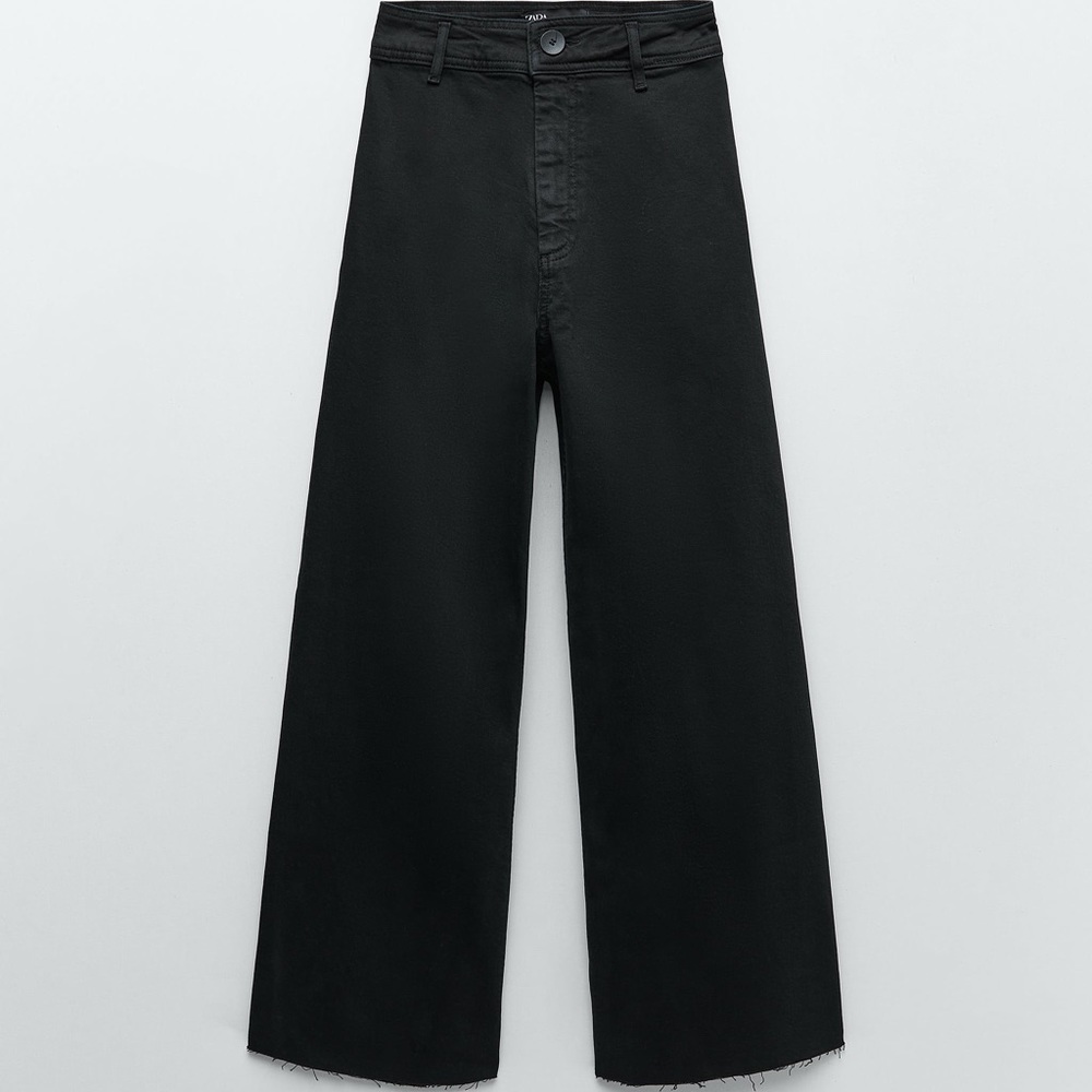 NWT Zara Marine Straight Jeans Size 4 Ash Black